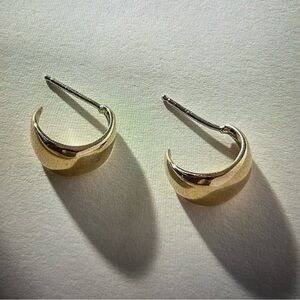 Chic Gold Crescent Earrings